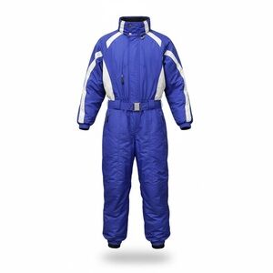 VTG 90’s Couloir Fusion W Ski Suit Snowsuit Purple White One Piece Belted  10